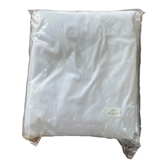 14" Sleep Well Waterproof Mattress Protector, Full Size White  Cover - Picture 4 of 5